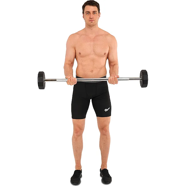 Штанга неразборная с фиксированным весом прямая PEV HAMMER STRENGHT TA-9979-20 (Черный)