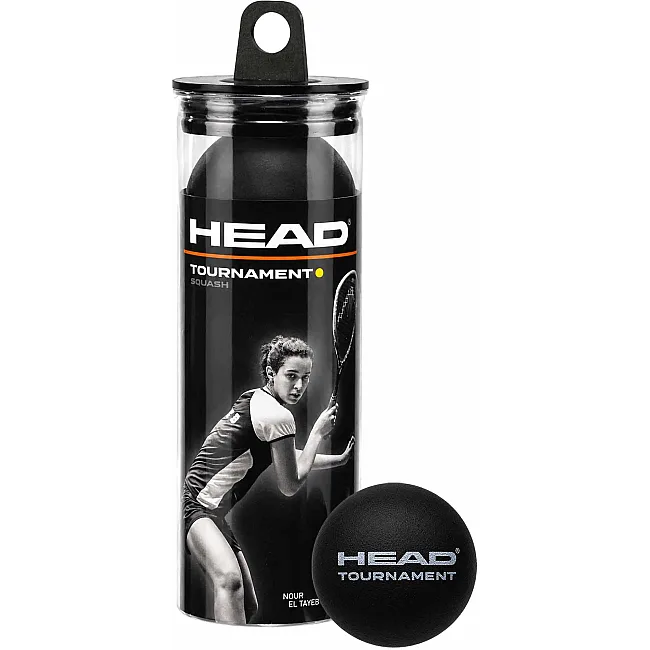 Набор мячей для сквоша HEAD Tournament 287336 (Черный)