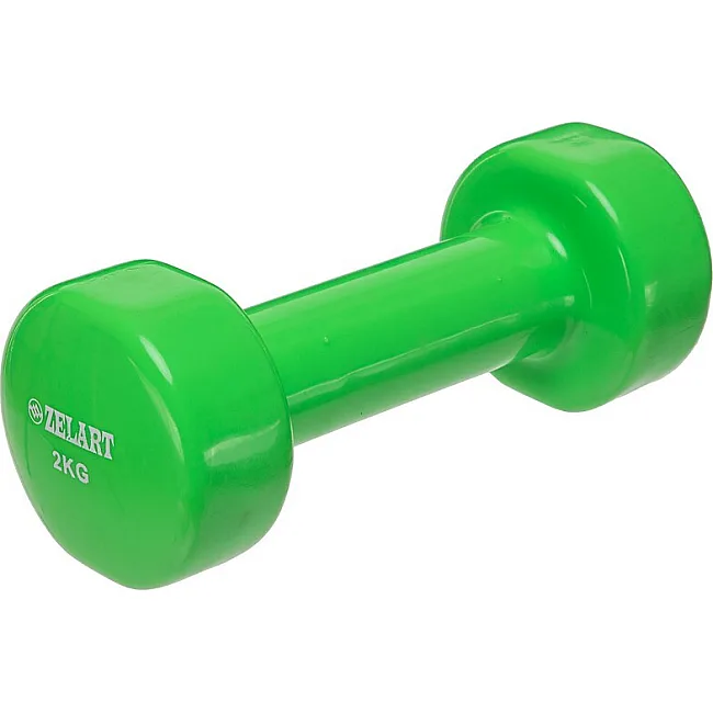 Гантели для фитнеса виниловые ZELART Beauty TA-5225-2 (Салатовый)