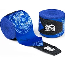 Бинты для бокса Phantom Muay Thai Blue 400cm.