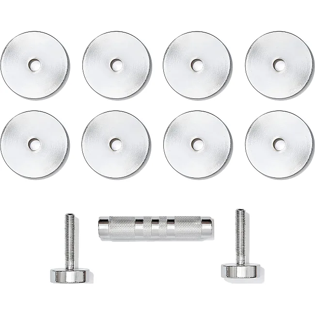 Гантель регульована ADIDAS Adjustable Chrome Dumbbell сріблястий 1-5 кг