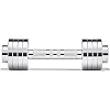 Гантель регульована ADIDAS Adjustable Chrome Dumbbell сріблястий 1-5 кг