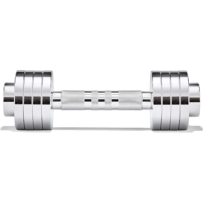 Гантель регульована ADIDAS Adjustable Chrome Dumbbell сріблястий 1-5 кг
