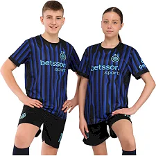 Футбольна форма дитяча із символікою клубу INTER MILAN домашня 2026 SP-SPORT CO-7348 (Синій-чорний)