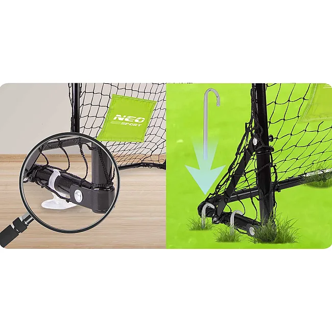 Ворота футбольные Neo-Sport NS-461 60 x 45 x 25 см, черные