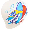 Шапочка для бассейна силиконовая для взрослых MADWAVE Baby shark M057432 (Белый)