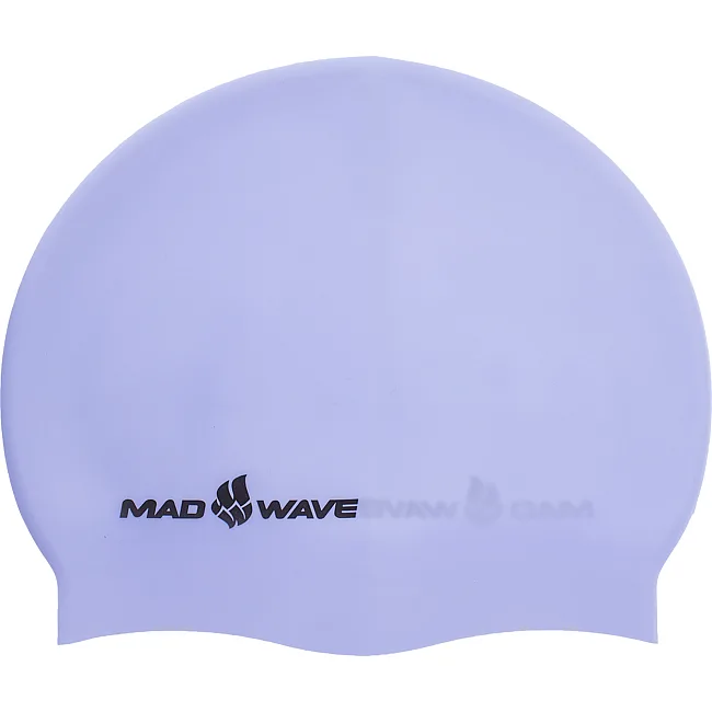 Шапочка для бассейна силиконовая для взрослых MADWAVE PASTEL M053504 (Голубой)