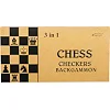 Шахматы шашки нарды 3 в 1 набор настольных игр деревянные Xinliye W7725B
 44см x 44см х 2см
