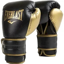 Боксерські рукавиці Everlast POWERLOCK 2R TRAINING GLOVE чорний, золотий 12 унцій