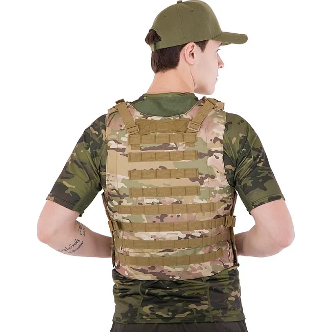 Разгрузочный жилет
 на 4 кармана MILITARY RANGERS
 ZK-5516 (Черный)