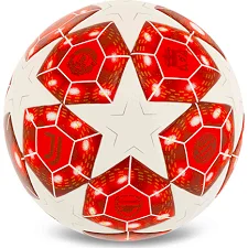 Футбольний м'яч SP-SPORT FB-4989 №5 PU (Білий-червоний)