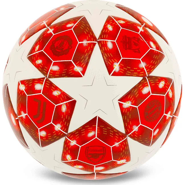 Футбольный мяч SP-SPORT FB-4989 №5 PU (Белый-красный)