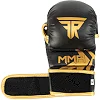 Перчатки Крабы спаринговые для MMA FISTRAGE VL-5521 (Черный-золотой)