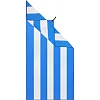 Полотенце для пляжа и бассейна из микрофибры SAILBOLAT BEACH TOWEL T-SCT 80х160 см
см (Голубой-белый)