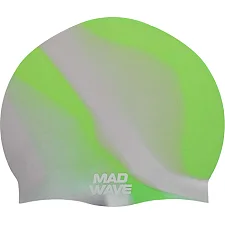 Шапочка для бассейна силиконовая для взрослых MADWAVE MULTI M053001 (Зеленый)
