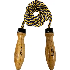 Скакалка с полипропиленовой веревкой META Skipping Jump Rope синий, желтый, коричневый, черный O