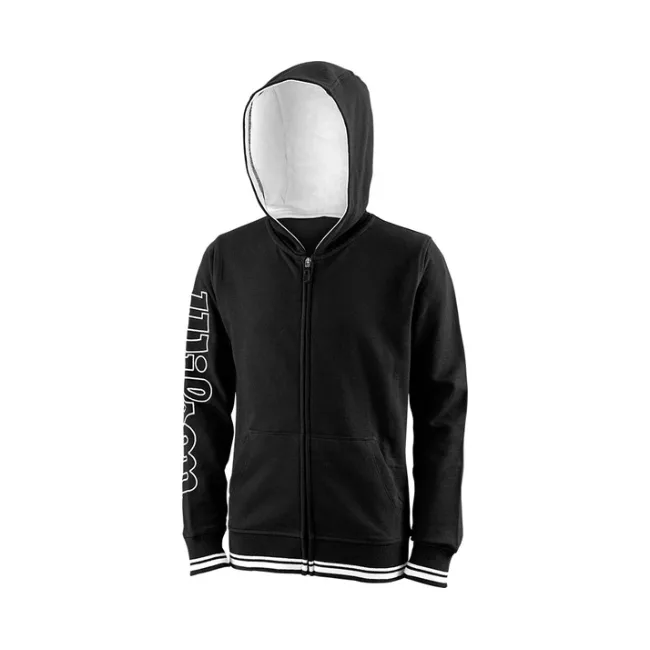 Детская толстовка Wilson TEAM II FZ HOODY Y Black