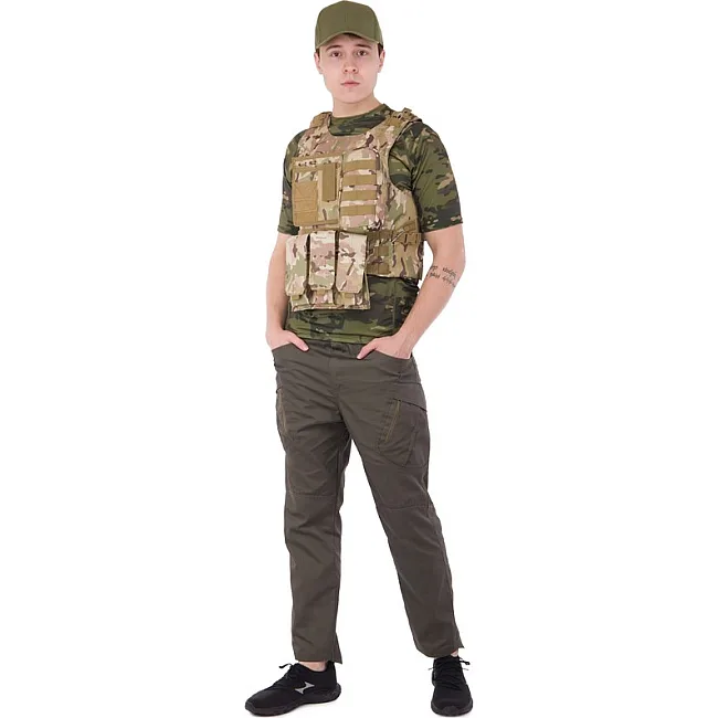 Разгрузочный жилет
 на 4 кармана MILITARY RANGERS
 ZK-5516 (Черный)