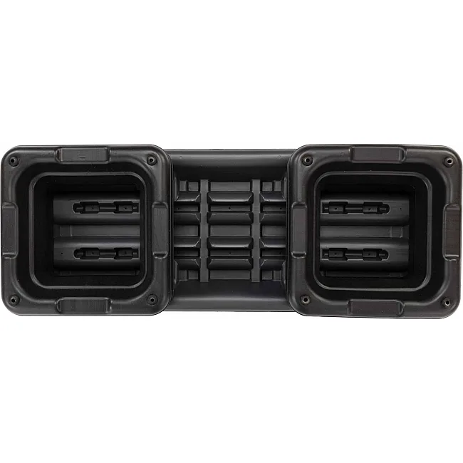 Степ-платформа для фитнеса и аэробики 3 уровня высоты SP-SPORT FI-1577 110x36,5x10-21см (Черный-серый)