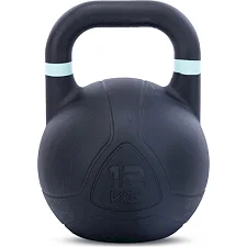 Гиря змагальна цільна чавунна пофарбована LiveUp LP8044-12 вага 12кг