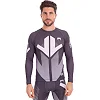 Костюм компрессионный мужской рашгард лонгслив и штаны VENUM
 9512-9612 (Черный-белый)