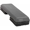 Степ-платформа для фитнеса и аэробики 3 уровня высоты SP-SPORT FI-1577 110x36,5x10-21см (Черный-серый)