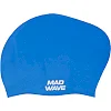 Шапочка для бассейна силиконовая на длинные волосы для взрослых MADWAVE LONG HAIR M051101 (Синий)