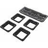 Степ-платформа для фитнеса и аэробики 3 уровня высоты SP-SPORT FI-1577 110x36,5x10-21см (Черный-серый)