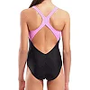 Купальник закритий для дівчат Arena TALES SWIMSUIT V BACK чорний, жовтий, рожевий