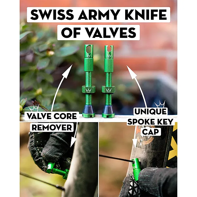 Ниппели Peaty's x Chris King Tubeless Valves, 42mm, Mango