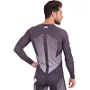 Костюм компрессионный мужской рашгард лонгслив и штаны VENUM
 9512-9612 (Черный-белый)