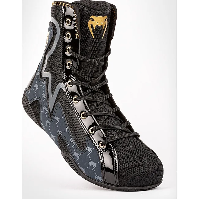 Боксерки для бокса VENUM Elite Evo Monogram Black Navy Blue
