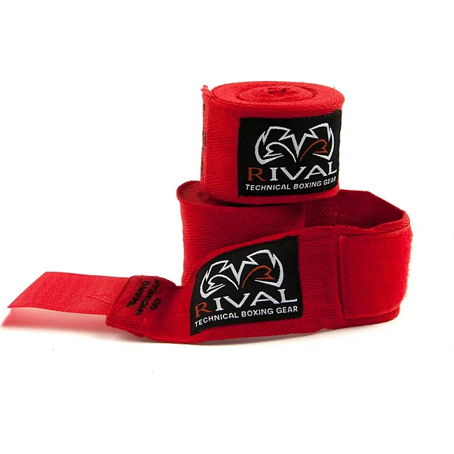 Боксерские бинты Rival Cotton Red