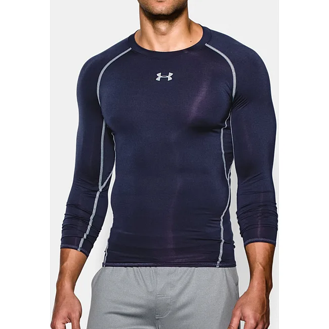 Компрессионная футболка Under Armour HeatGear Compression Long Sleeve Midnight Navy