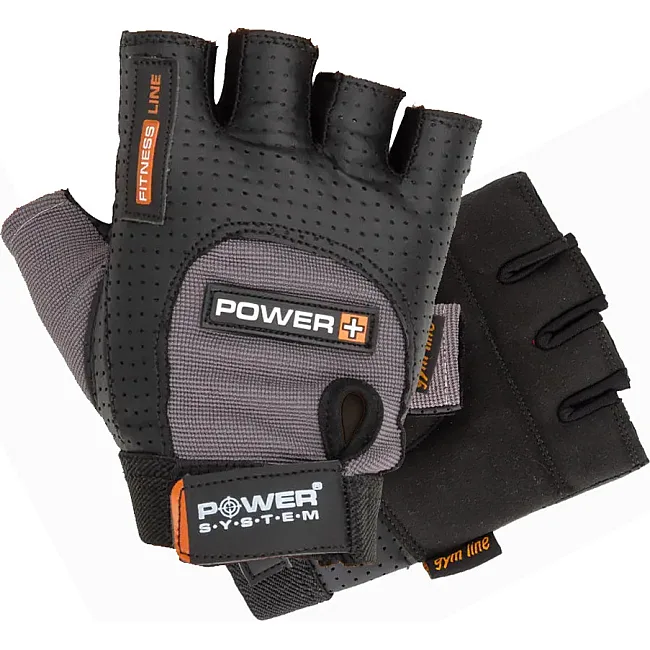 Перчатки для фитнеса POWER SYSTEM PS-2500 Power Plus Black/Grey