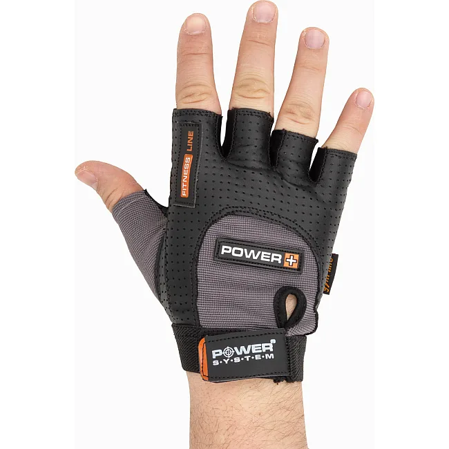 Перчатки для фитнеса POWER SYSTEM PS-2500 Power Plus Black/Grey