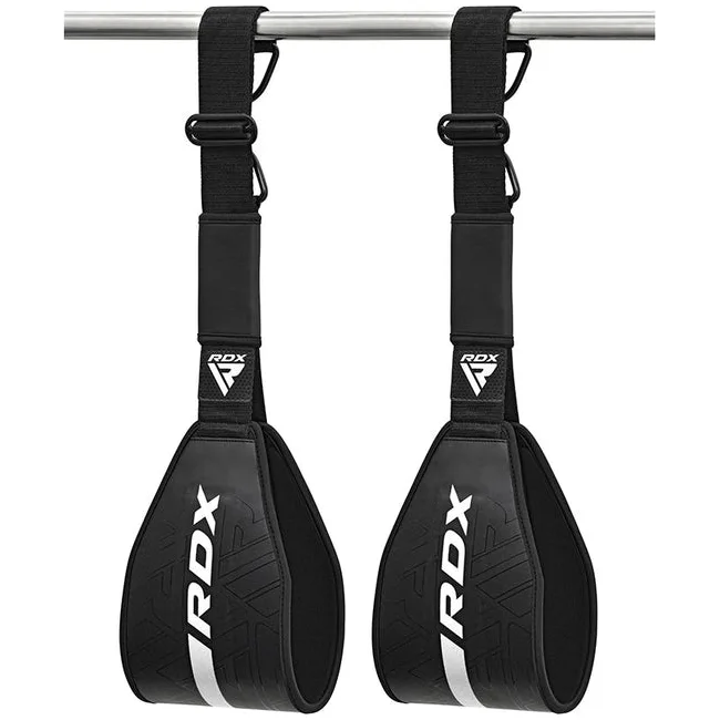 Петли подвесные RDX F6 Kara Gym Workout Abs Straps Black White