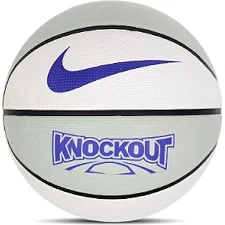 Баскетбольный мяч NIKE KNOCKOUT DEFLATED LIGHT SILVER/SAIL/BLACK/DARK CONCORD size 7