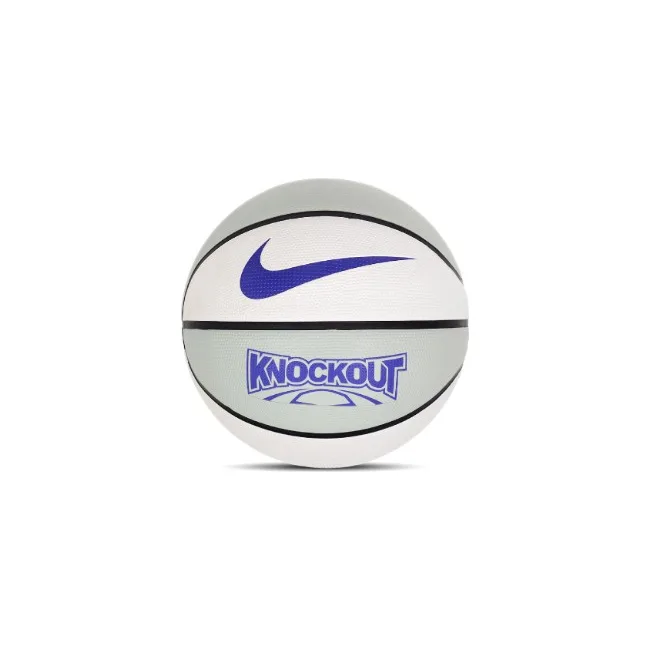 Баскетбольный мяч NIKE KNOCKOUT DEFLATED LIGHT SILVER/SAIL/BLACK/DARK CONCORD size 7