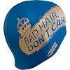 Шапочка для бассейна силиконовая для взрослых MADWAVE Don't care M055465 (Темно-синий)