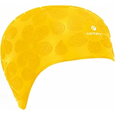 Шапочка для бассейна силиконовая на длинные волосы SP-SPORT ACTIFY FLOWER PL-0785 (Желтый)