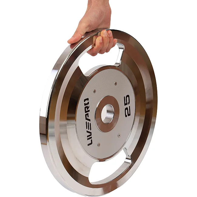 Блины диски стальные 2 Handle металлическая втулка LiveUp LP8338-25 ø51мм 25кг