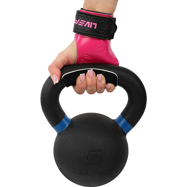 Накладки для подтягивания и тяги LIFTING GRIPS LiveUp LP8758 2шт (Розовый-черный)