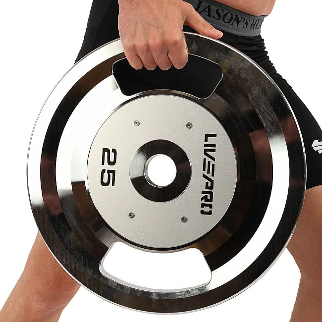Блины диски стальные 2 Handle металлическая втулка LiveUp LP8338-25 ø51мм 25кг