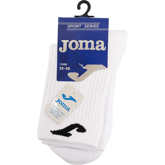 Спортивні шкарпетки унісекс високі JOMA SPORT 400030-P02 розмір 31-46 (Білий)