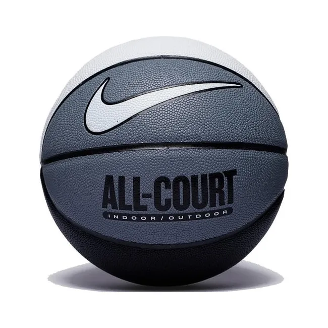 Баскетбольний м'яч NIKE EVERYDAY ALL COURT 8P DEFLATED WHITE/COOL GREY/BLACK/WHITE size 7