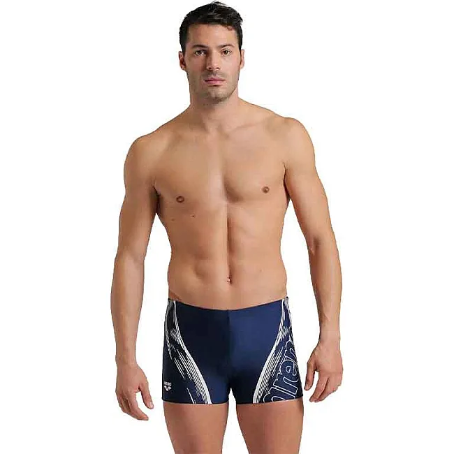 Плавки мужские Arena SWIM SHORT GRAPHIC синий, белый