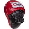 Лапа боксерская изогнутая тренировочная кожа FAIRTEX FMV9 24x19x5см 2штуки (Красный)