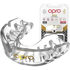 Капа для бокса OPRO Gold детская (возраст до 10 лет) Clear (art.102505007)