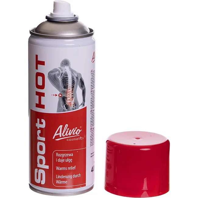 Розігріваючий м'язи спрей зі зігріваючим ефектом SPORT HOT Alivio AC-006 400мл